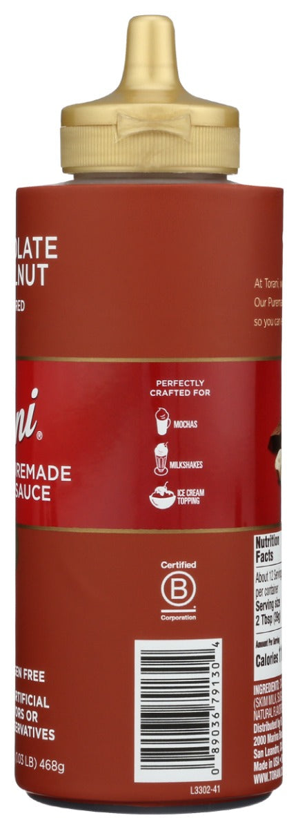 TORANI: Sauce Chocolate Hzlnt, 16.5 oz