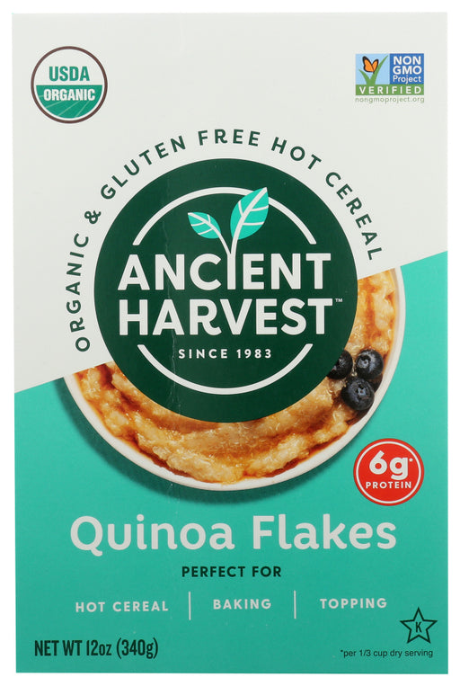 Take your day to heights with our versatile Quinoa Flakes. As easy as instant oatmeal, and packed with the complete protein of quinoa, these flakes are a family-friendly, naturally gluten-free substitute for your morning oats with potential for so much more Try them in desserts, baked goods or even as a substitute for breading, these powerful Flakes really can do it all.