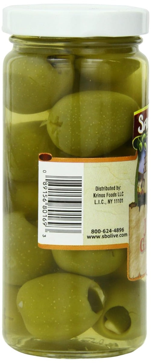SANTA BARBARA: Olive Stfd Jalpno Garlic, 5 oz