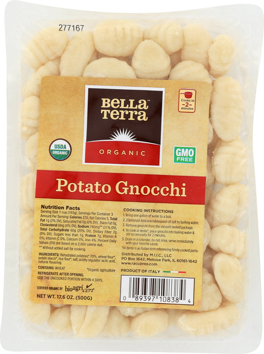BELLA TERRA: Organic Pasta Potato Gnocchi, 17.6 oz