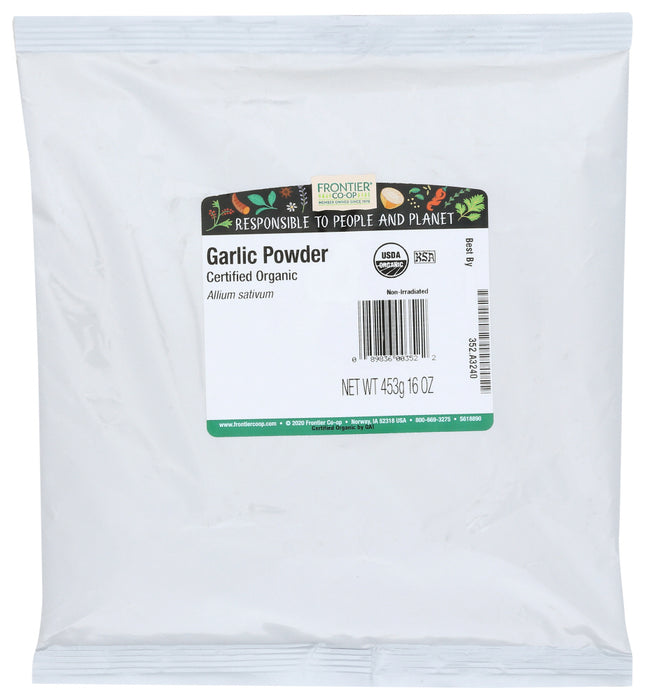 FRONTIER HERB: Garlic Powder Organic, 16 oz