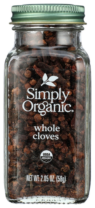 You'll find nothing but pure, organic, hand-select whole cloves (Syzygium aromaticum) in this bottle. Beautiful chocolate-brown color. Pungent, warm aroma. Our cloves infuse potent, complexly spicy, bitter-sweet flavor into whatever you're cooking.