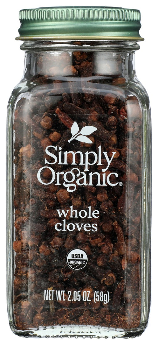 You'll find nothing but pure, organic, hand-select whole cloves (Syzygium aromaticum) in this bottle. Beautiful chocolate-brown color. Pungent, warm aroma. Our cloves infuse potent, complexly spicy, bitter-sweet flavor into whatever you're cooking.
