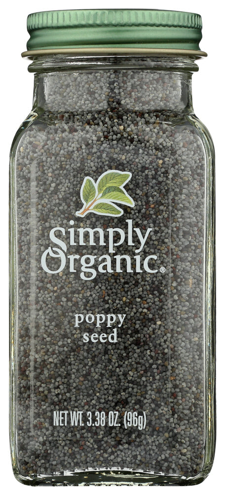 SIMPLY ORGANIC: Poppy Seed Whole Org, 3.38 oz