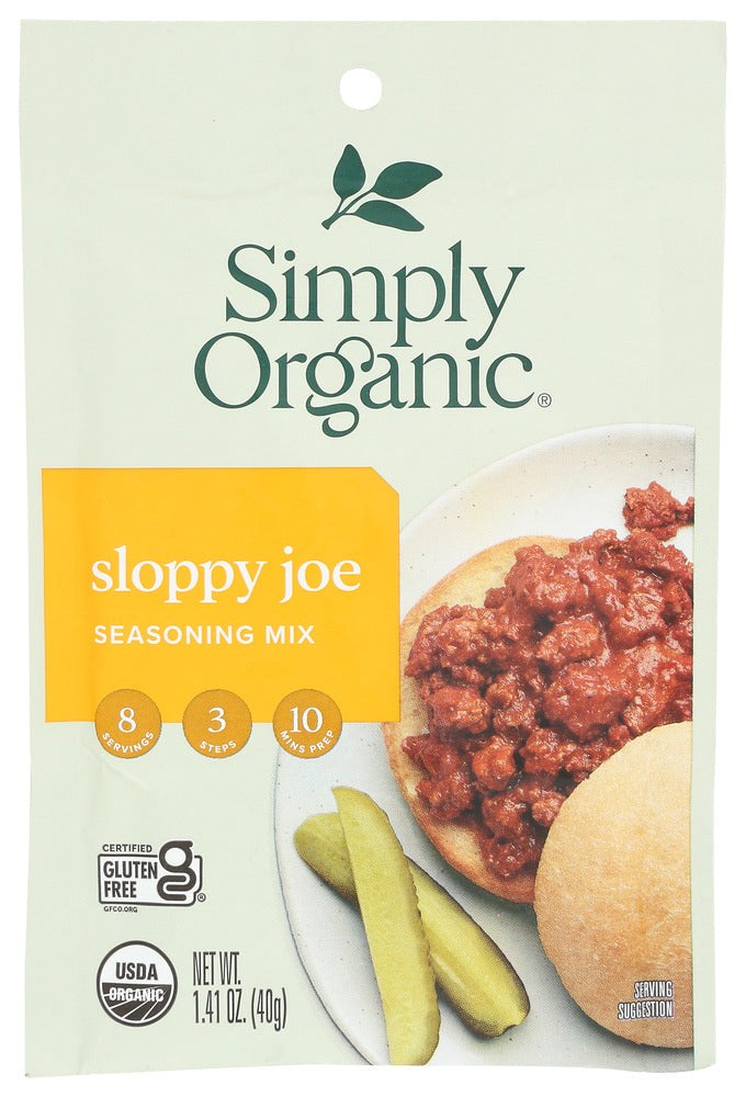 SIMPLY ORGANIC: Sloppy Joe Seasoning Mix, 1.41 oz