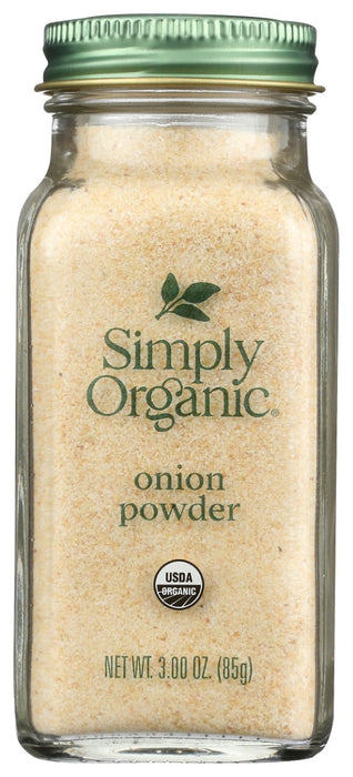 Convenient and easily dispersible Simply Organic Onion Powder&nbsp;add pungent flavor to seasoning blends, dips, sauces and meats as well as canned and frozen foods. Add to mashed potatoes, deli salads, stuffings, or any recipe that needs onion flavor.
Full-flavored, premium-grade organic onion powder, grown in the NW United States.&nbsp;