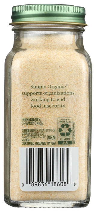 SIMPLY ORGANIC: Bottle Onion Powder Organic, 3 oz