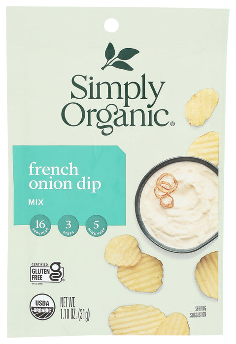 Simply Organic Dip Mix French Onion, 1.1 Oz
