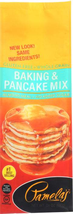 PAMELAS: Products Baking and Pancake Mix Gluten and Wheat Free, 24 oz