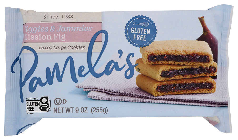 PAMELA'S: Gluten-Free Figgies & Jammies Extra Large Cookies Mission Fig, 9 oz
