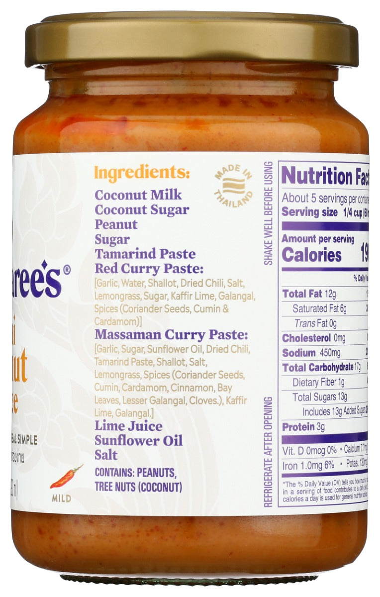 WATCHAREES: Sauce Thai Peanut, 9.8 oz
