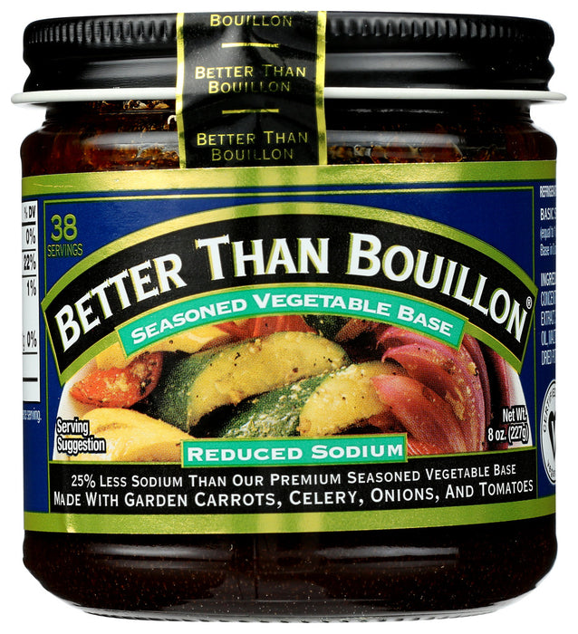 BETTER THAN BOUILLON: Base Vegetable Reduced Sodium, 8 oz