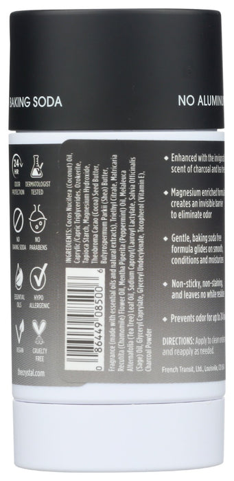 CRYSTAL BODY DEODORANT: Deodorant Charcl Tea Tree, 2.5 OZ