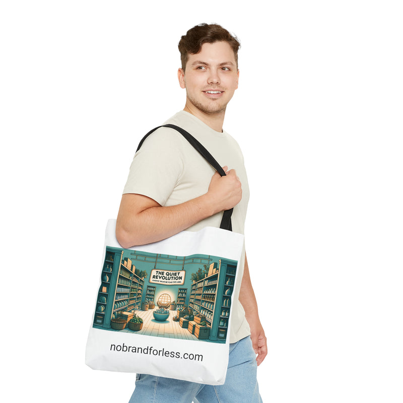 The Quiet Revolution - No Brand For Less - Tote Bag (AOP)