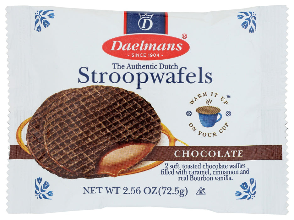 DAELMANS: Stroopwafels Duo Choc Cml, 2.56 oz