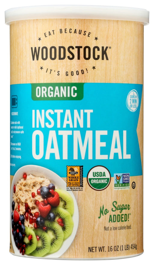WOODSTOCK: Oatmeal Instant Org, 16 OZ