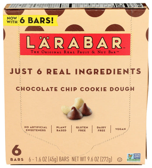 LARABAR: Bar Chc Chp Ckie Dgh 6Pk, 9.6 oz