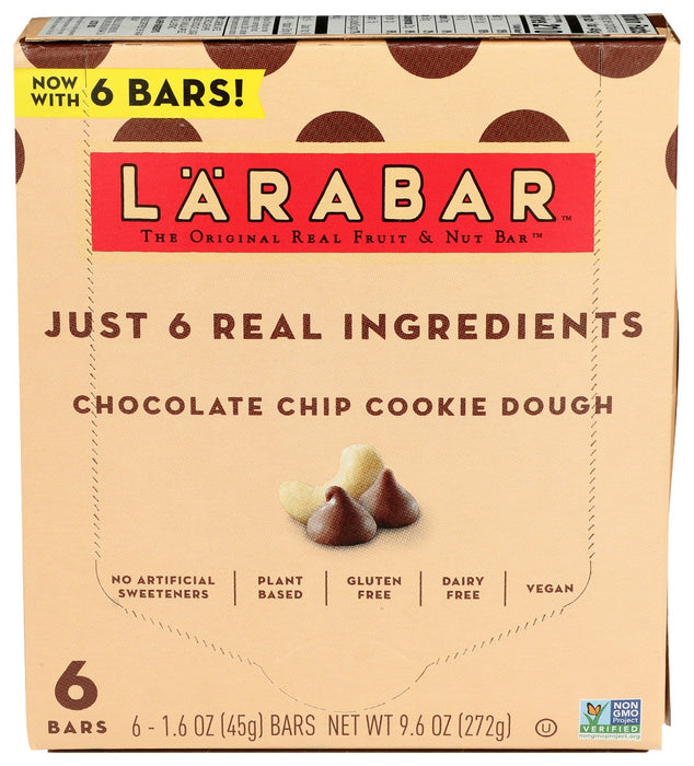 LARABAR: Bar Chc Chp Ckie Dgh 6Pk, 9.6 oz