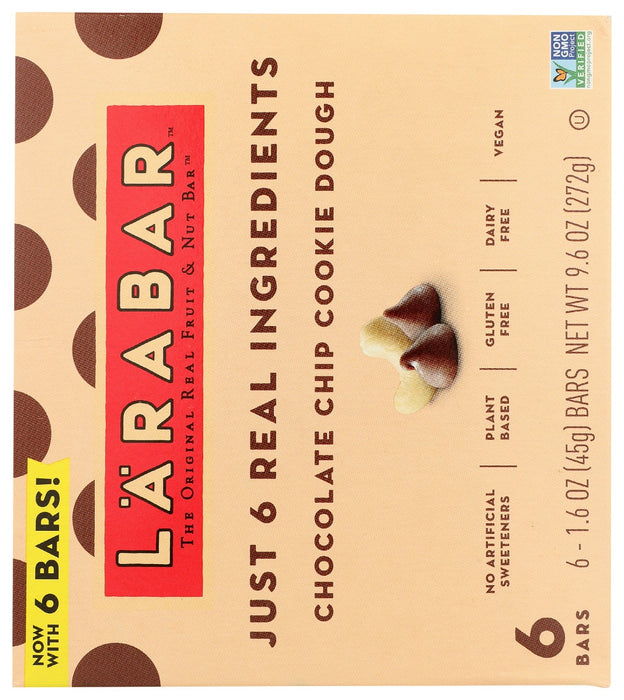 LARABAR: Bar Chc Chp Ckie Dgh 6Pk, 9.6 oz