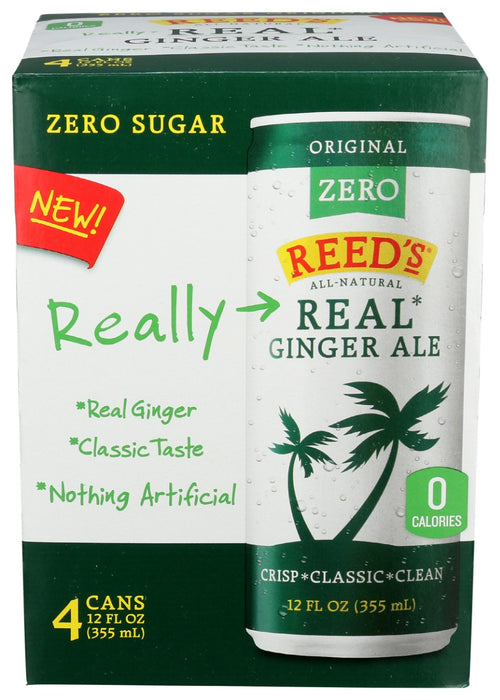REEDS: Soda Ginger Ale Zero, 48 fo