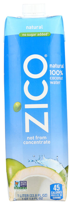 Original 100% pure water from hand-harvested Thai coconuts. ZICO 1L Natural is hydration, the way Mother Nature intended.
Our natural, premium coconut water contains 4 electrolytes and is a good source of potassium &ndash; just the hydration you need to help you achieve your personal best! ZICO 1L Original is gluten-free, lactose-free and dairy-free&mdash;making it one of the most delicious forms of hydration this side of the tropics.
