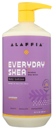 ALAFFIA: EveryDay Shea Body Lotion Lavender, 32 fo