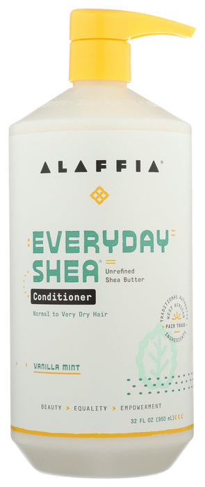 ALAFFIA: Conditioner Vanilla Mint, 32 fo