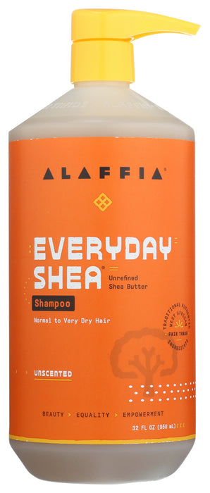 ALAFFIA: Everyday Shea Shampoo Unscented, 32 fo