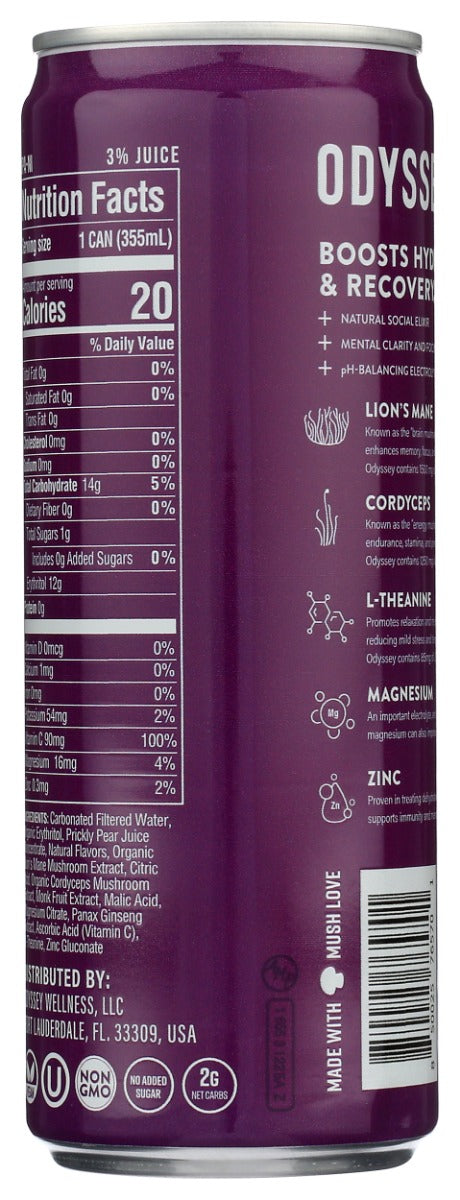 ODYSSEY ELIXIR: Beverage Rvve Prkly Pear, 12 fo