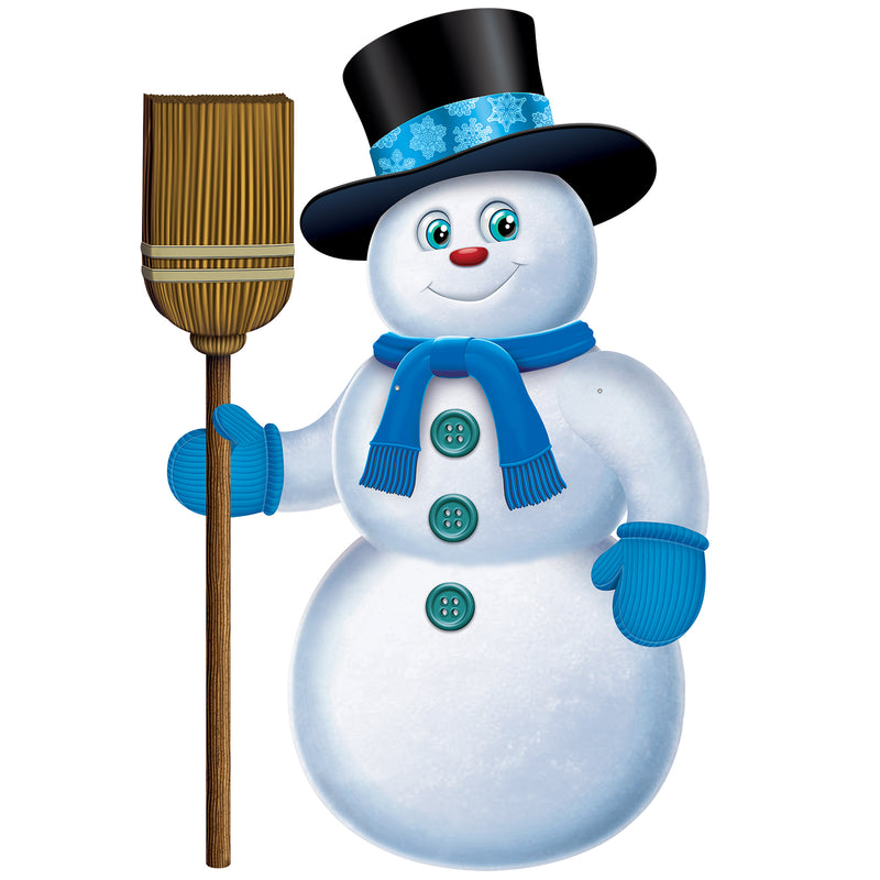 Jointed Snowman – 35½" – (1/Pkg) by Beistle for Christmas/Winter Printed One Side