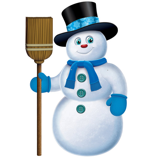 Jointed Snowman – 35½" – (1/Pkg) by Beistle for Christmas/Winter Printed One Side