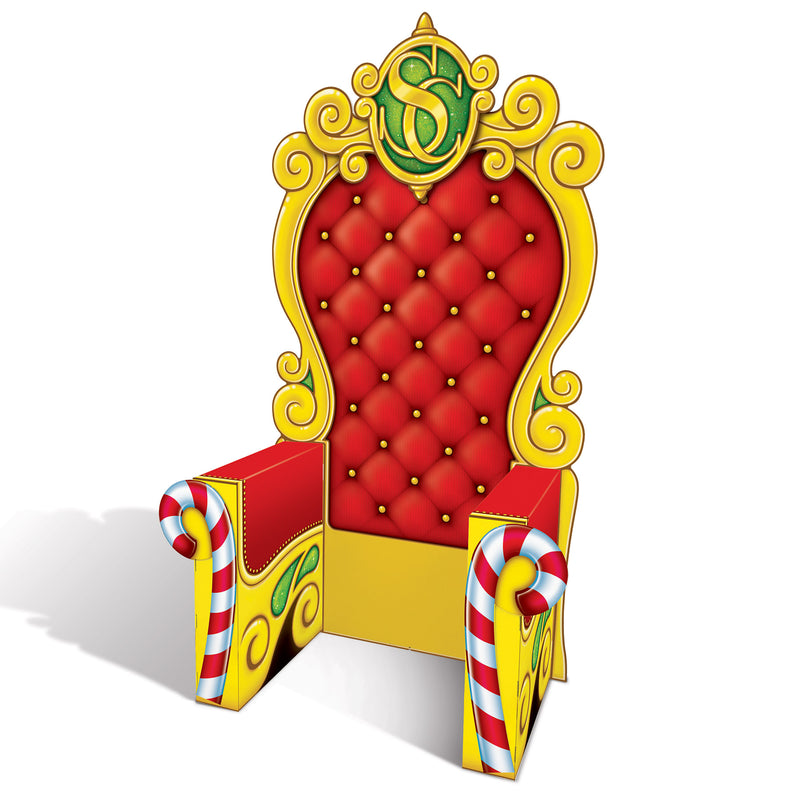 3-D Santa's Throne Prop – 7' 1¾" x 3' 9¼" – (1/Box)