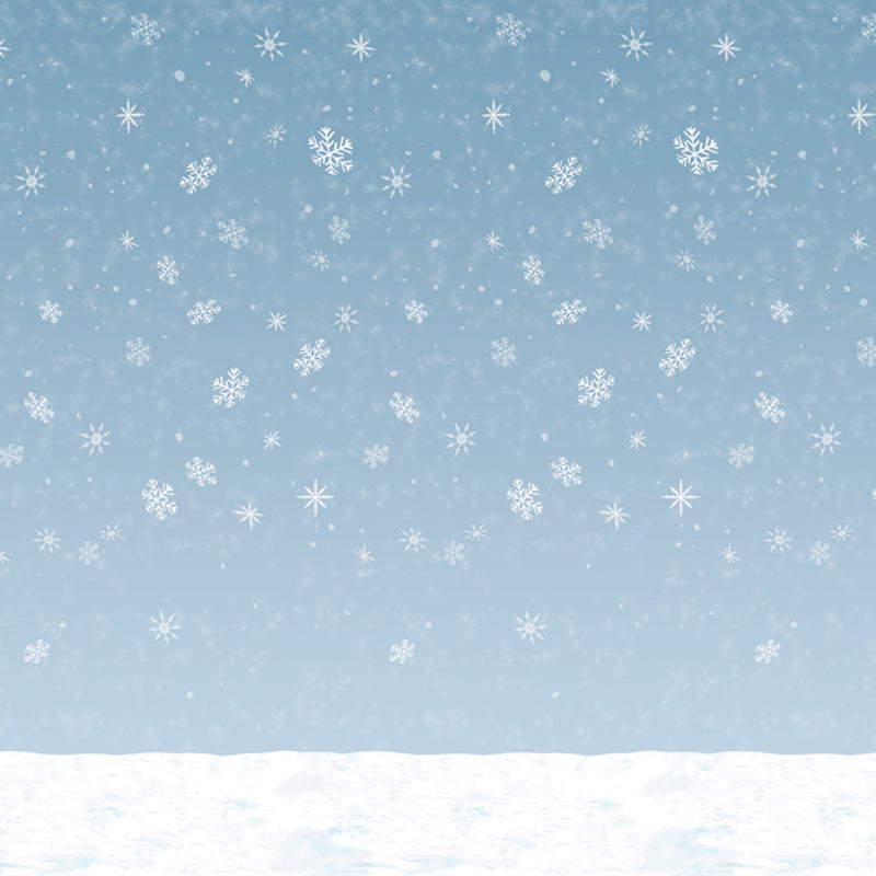 Winter Sky Backdrop – 4' x 30' – (1/Pkg) by Beistle for Christmas/Winter Backdrops
