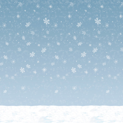 Winter Sky Backdrop – 4' x 30' – (1/Pkg) by Beistle for Christmas/Winter Backdrops