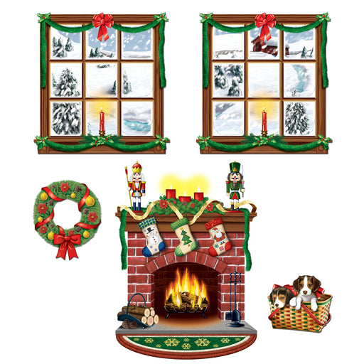 Indoor Christmas Decor Props – 15"-49" – (5/Pkg) by Beistle for Christmas/Winter Props