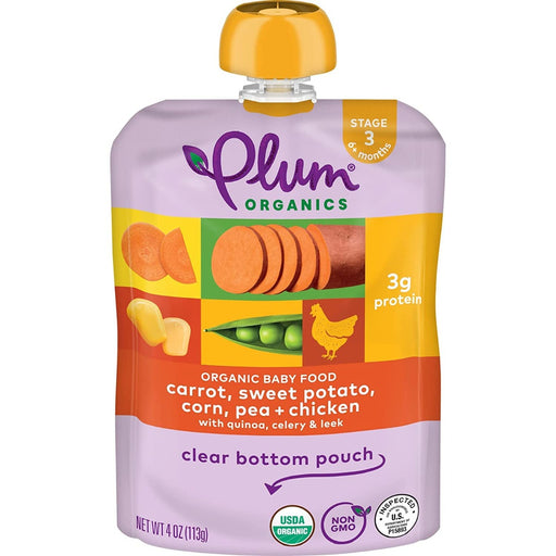 Stage 3 Meals (6+ months), a line of culinary-inspired baby meals, are perfect for budding foodies. These hearty, flavorful meals are cooked to delight &amp; develop baby's palate while helping to transition baby to table food. Using only organic ingredients, the blends are in a convenient, resealable pouch that's perfect for flexible portions.

Certified Organic
Non-BPA packaging &amp; child safe, recyclable cap
Convenient, re-sealable &amp; portable pouch for on-the-go feeding

