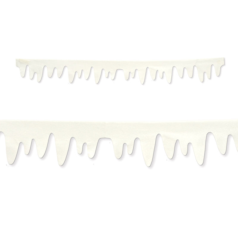 Fabric Icicle Decorations – 4' ½" – (2/Pkg) by Beistle for Christmas/Winter Fabric