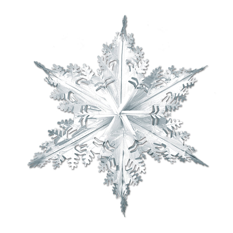 Metallic Winter Snowflake – 24" – (1/Pkg) by Beistle for Christmas/Winter Metallic