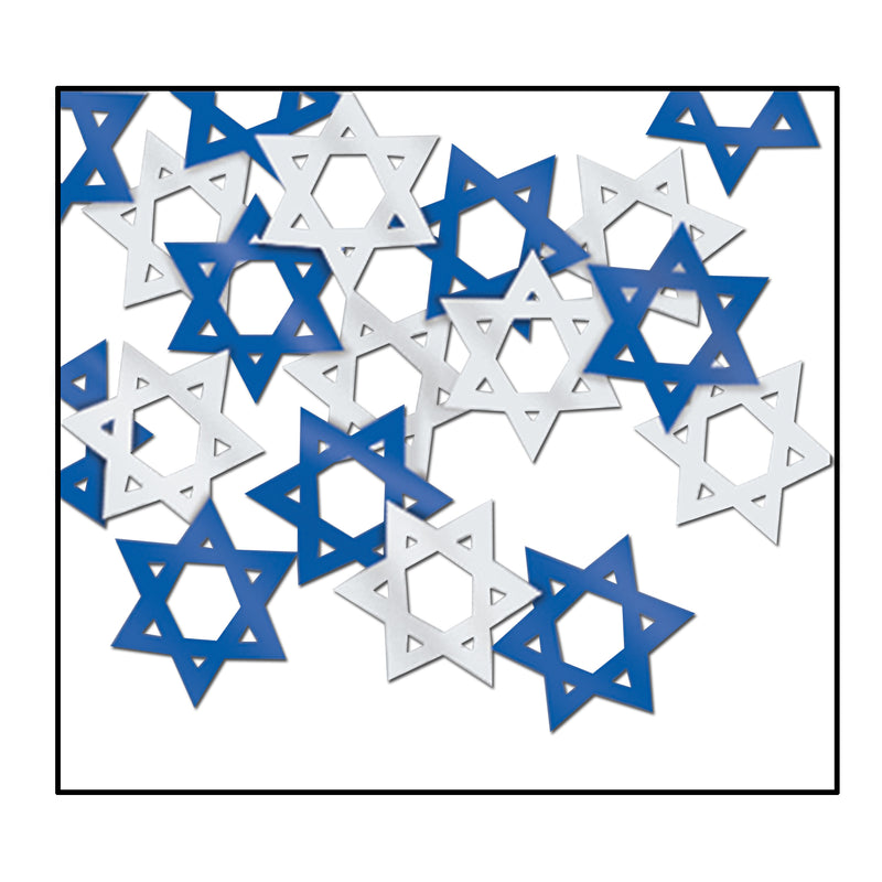 Fanci-Fetti Star Of David – (½ Oz/Pkg) by Beistle for Hanukkah Fanci-Fetti