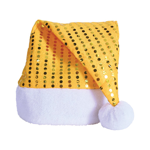 Sequin-Sheen Santa Hat – (1/Card) by Beistle for Christmas/Winter Fabric
