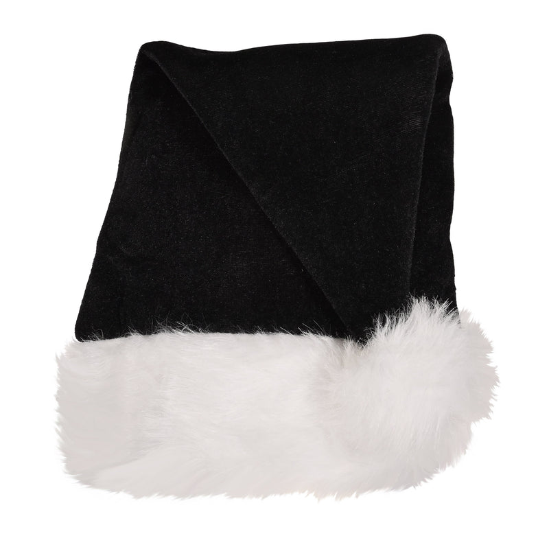 Black Santa Hat – (1/Card) by Beistle for Christmas/Winter Plush