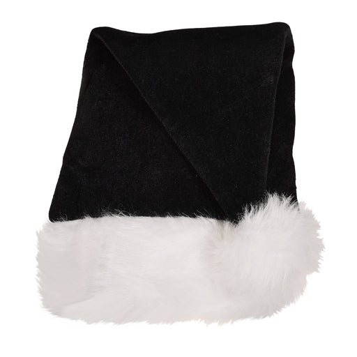 Black Santa Hat – (1/Card) by Beistle for Christmas/Winter Plush