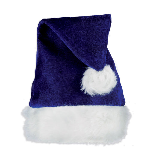 Blue Santa Hat – (1/Card) by Beistle for Christmas/Winter Plush