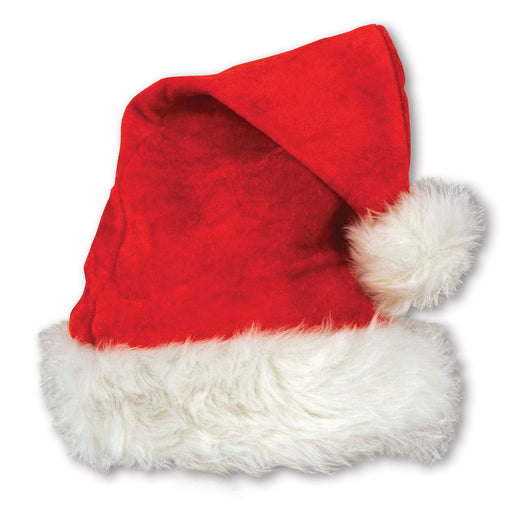 Red Santa Hat – (1/Card) by Beistle for Christmas/Winter Plush