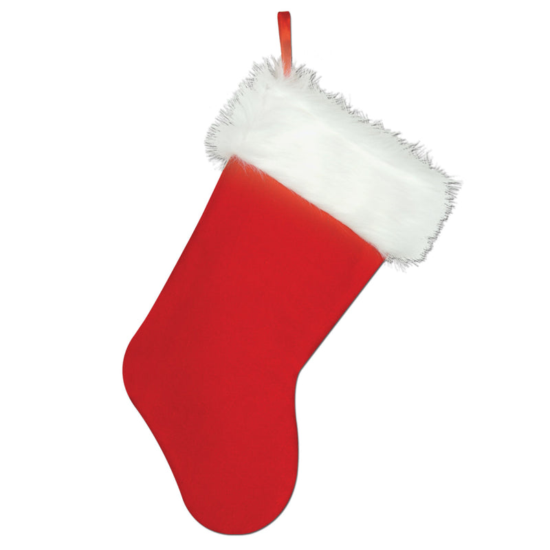 Plush Christmas Stocking – 15" x 8½"