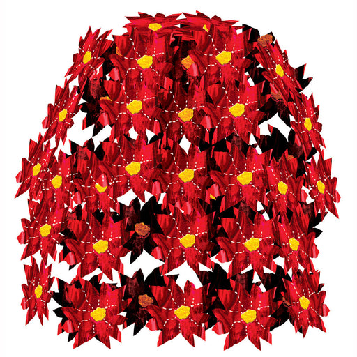 Poinsettia Cascade – 24" – (1/Pkg) by Beistle for Christmas/Winter Cascades