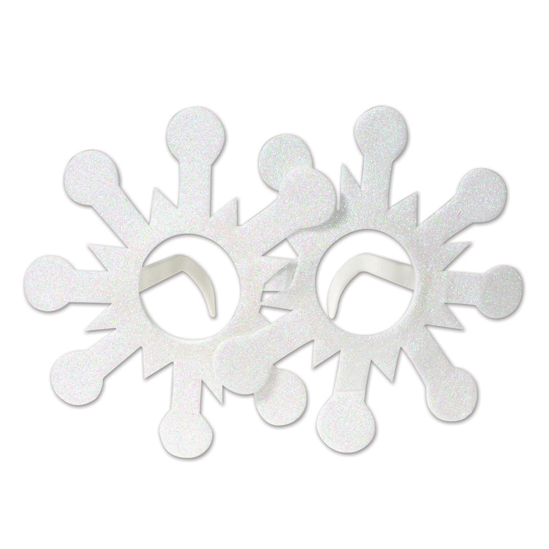 Glittered Snowflake Glasses – (1/Card)