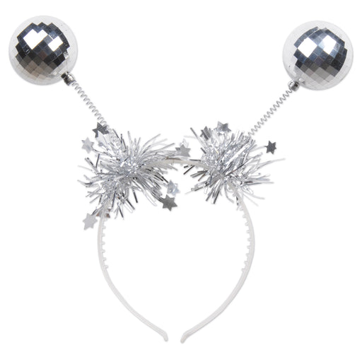 Silver Ball Boppers – (1/Pkg) by Beistle for Christmas/Winter Boppers and Headbands