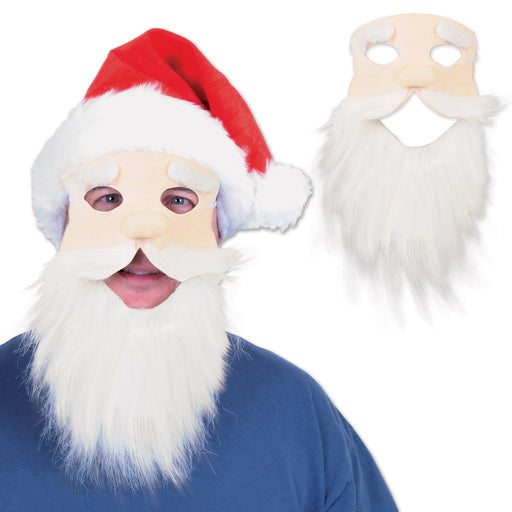 Santa Mask – (1/Pkg) by Beistle for Christmas/Winter Novelty