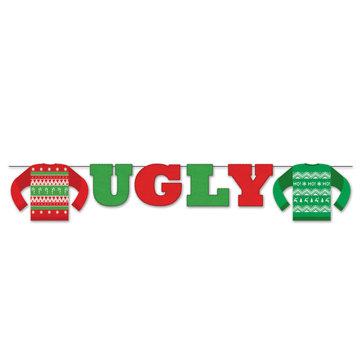 Ugly Sweater Streamer – 11¼" x 6' – (1/Pkg) by Beistle for Christmas/Winter Streamers